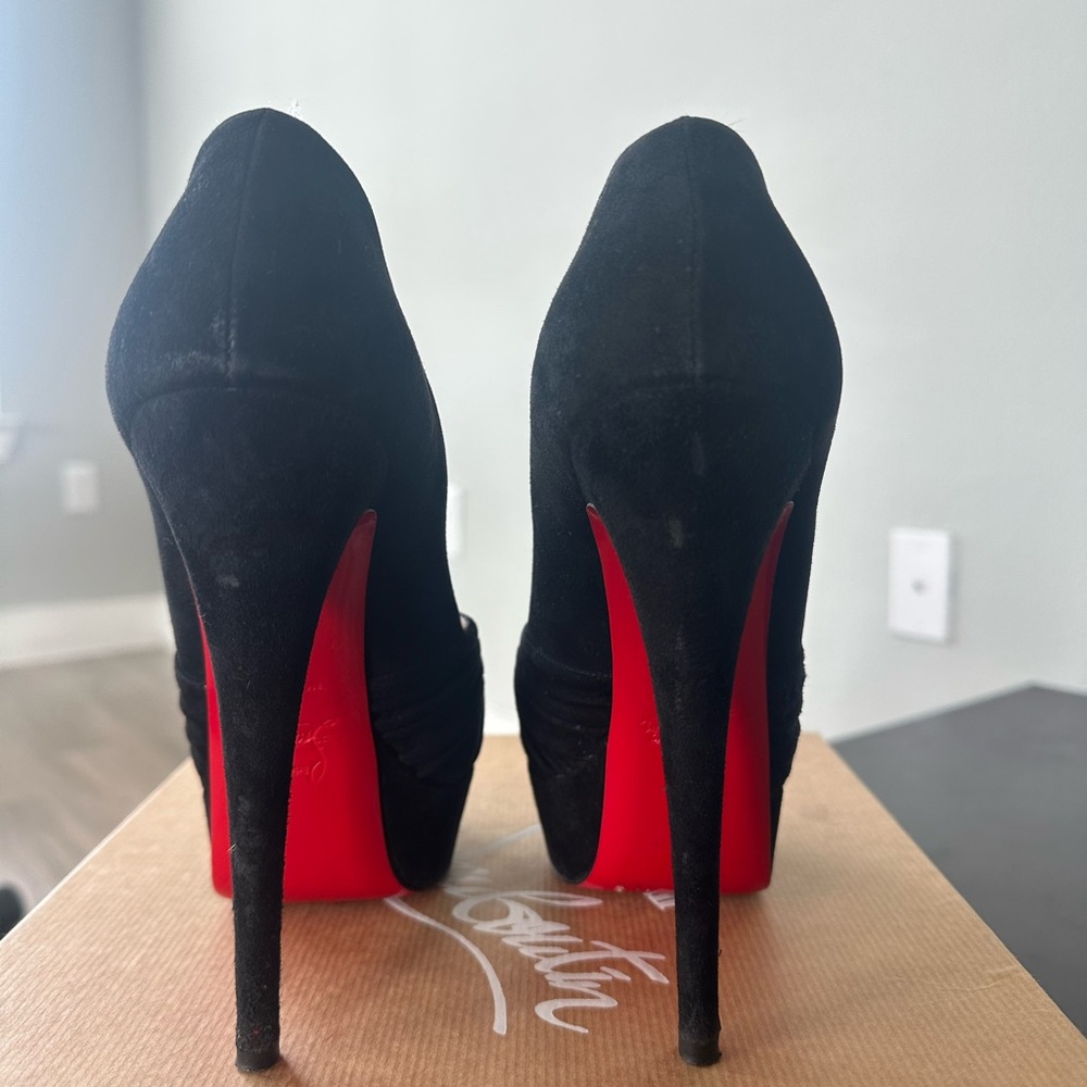 Christian Louboutin Black and Red Heels